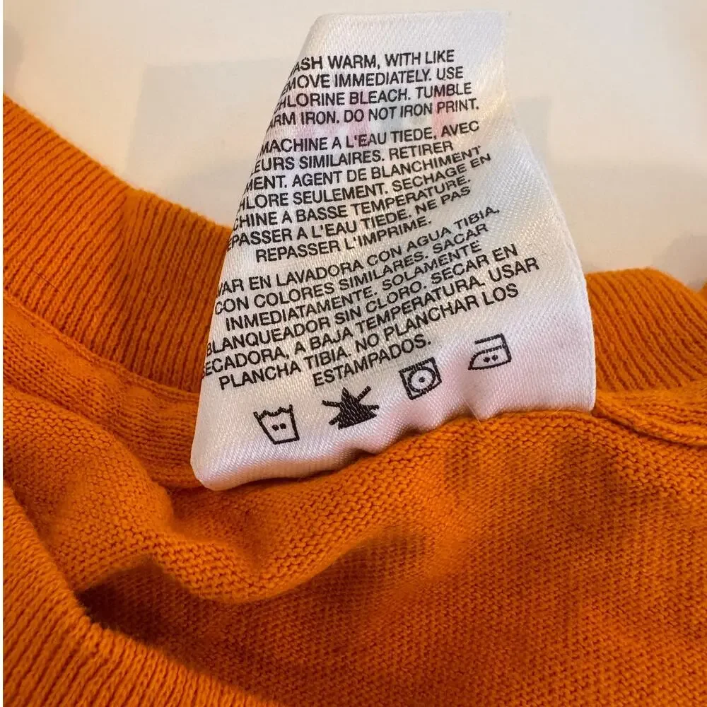 Y2K Vtg Adidas Orange Gear Graphic T-Shirt Size XL Men's 100% Cotton
